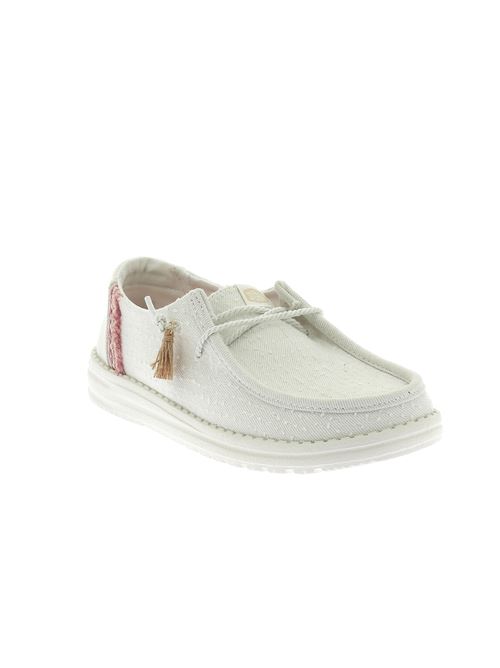Wendy Perf Canvas stringata da donna in tessuto bianco HEY DUDE | 431110LA
